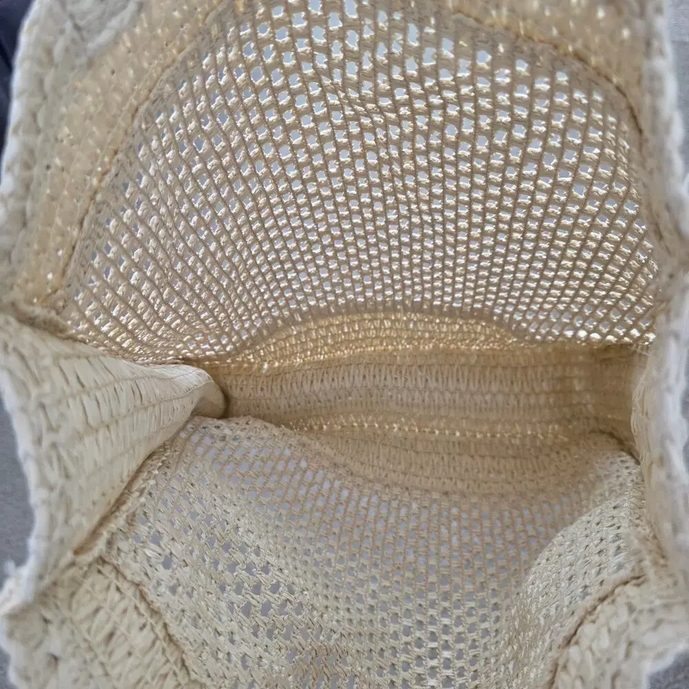 Universal Thread Crochet Straw Tote Bag NWOT